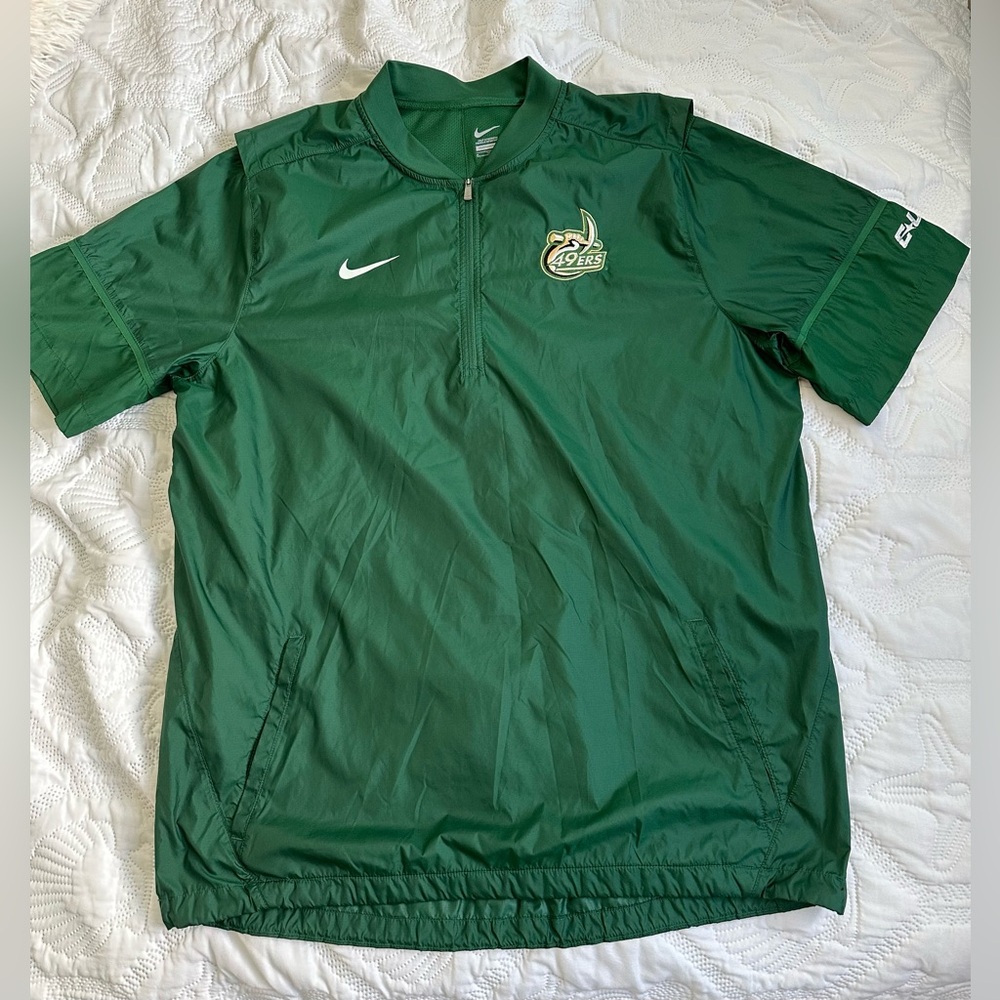 Nike Windrunner Jacket Mens XL Charlotte 49ers NCCA Half Zip Green Dri F…
